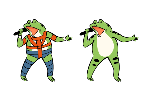 ホットリミットなカエル