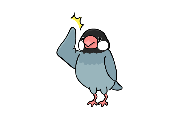 イエッサーな文鳥