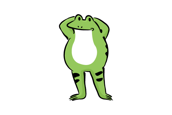 たたずむカエル