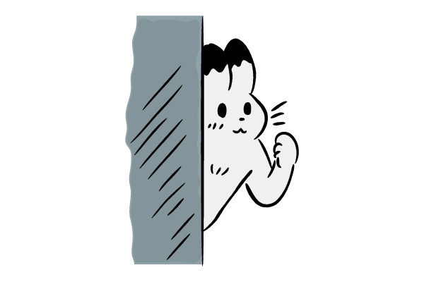 陰ながら応援してます　ウサギver