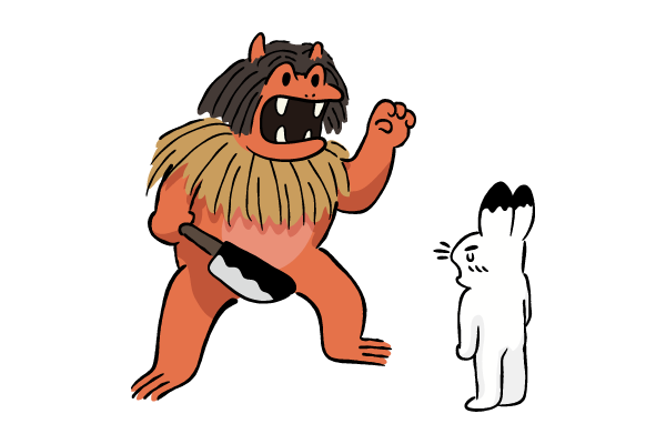 なまはげにおびえる子供