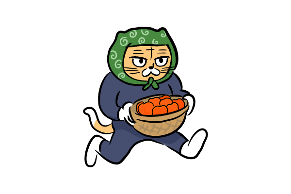 果物どろぼう　ネコver