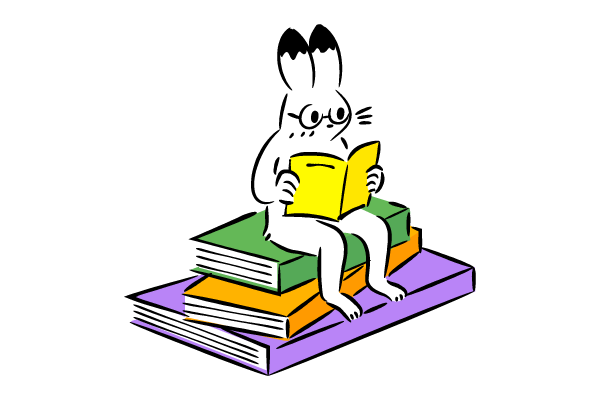 読書家なウサギ