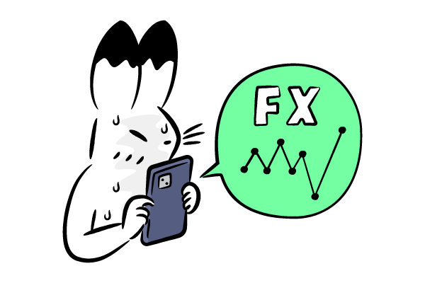 FXで大損するウサギ
